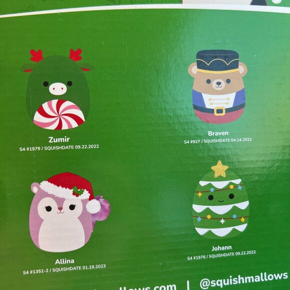 Original Squishmallows Winter Ornament Collection Plush 8 Pack Set 2024 - Picture 4 of 7